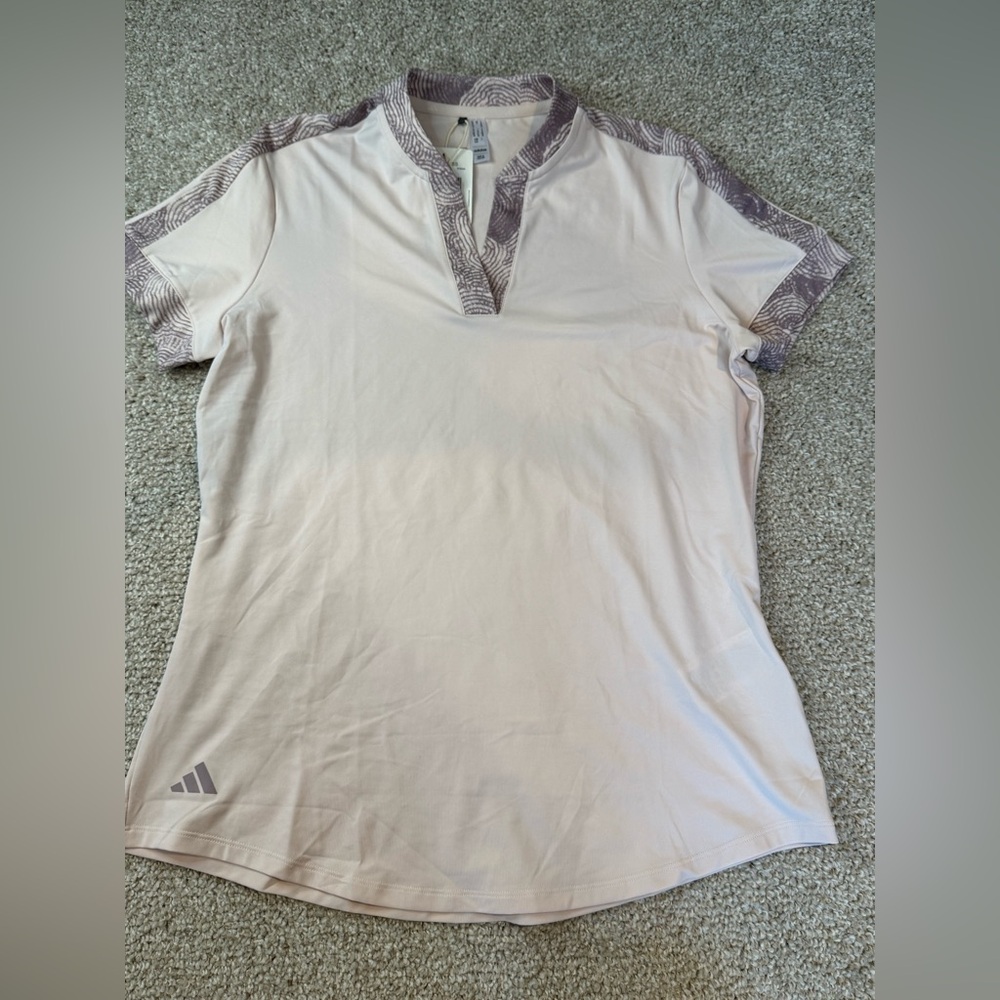 NEW- Adidas Women's light pink with Purple accents - size Medium